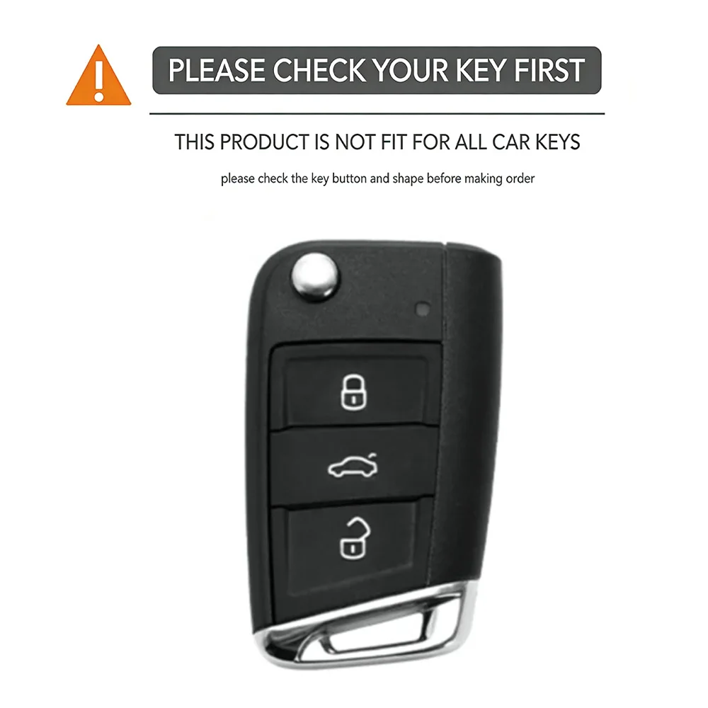 Car Silicone Key Case Cover for VW Volkswagen Golf 7 MK7 Tiguan MK2 T-roc T-cross Skoda Octavia Kodiaq Karoq Seat Ateca Leon Fob
