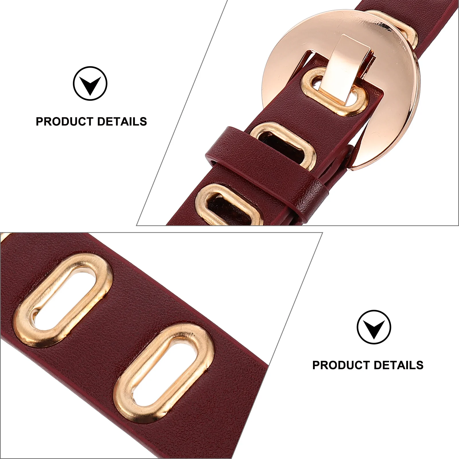 여성을 위한 1개의 장식용 허리띠 트렌디한 PU 벨트 쉽게 매치할 수 있는 의상 사무실 데이트 외출 액세서리에 적합