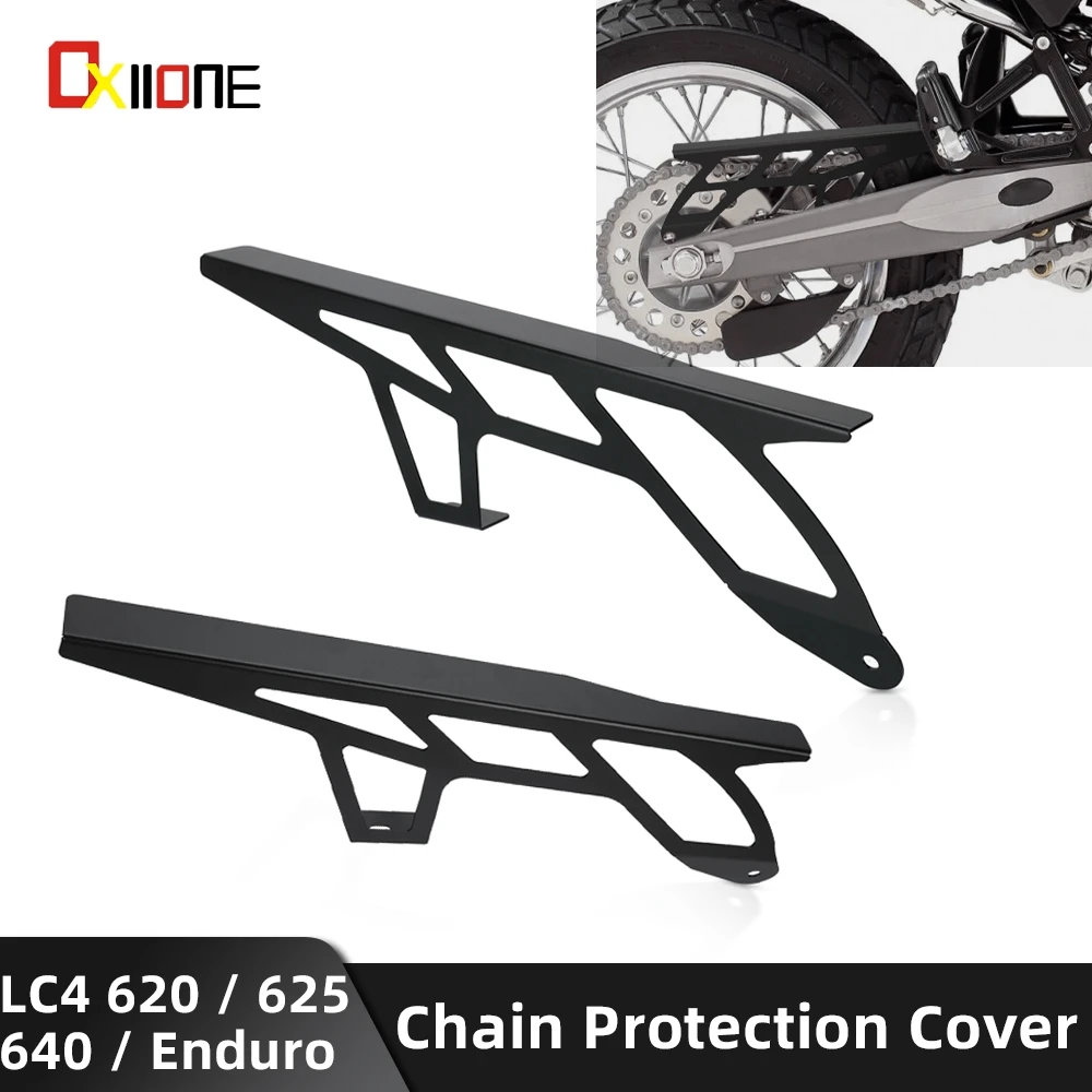 For 625 SXC 625SC LC4 620 640 Enduro 620LC4 Supermotor EXC Rally Rear Chain Guide Guard Cover Protection Motorcycle Accessories