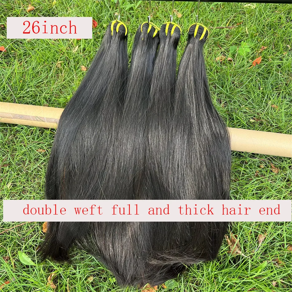 SWANEE Straight 100% Human Hair Bundles 10-30Inch Lady Hair Extension Double Weft Wholesale Hair Extensions Tissage For Women