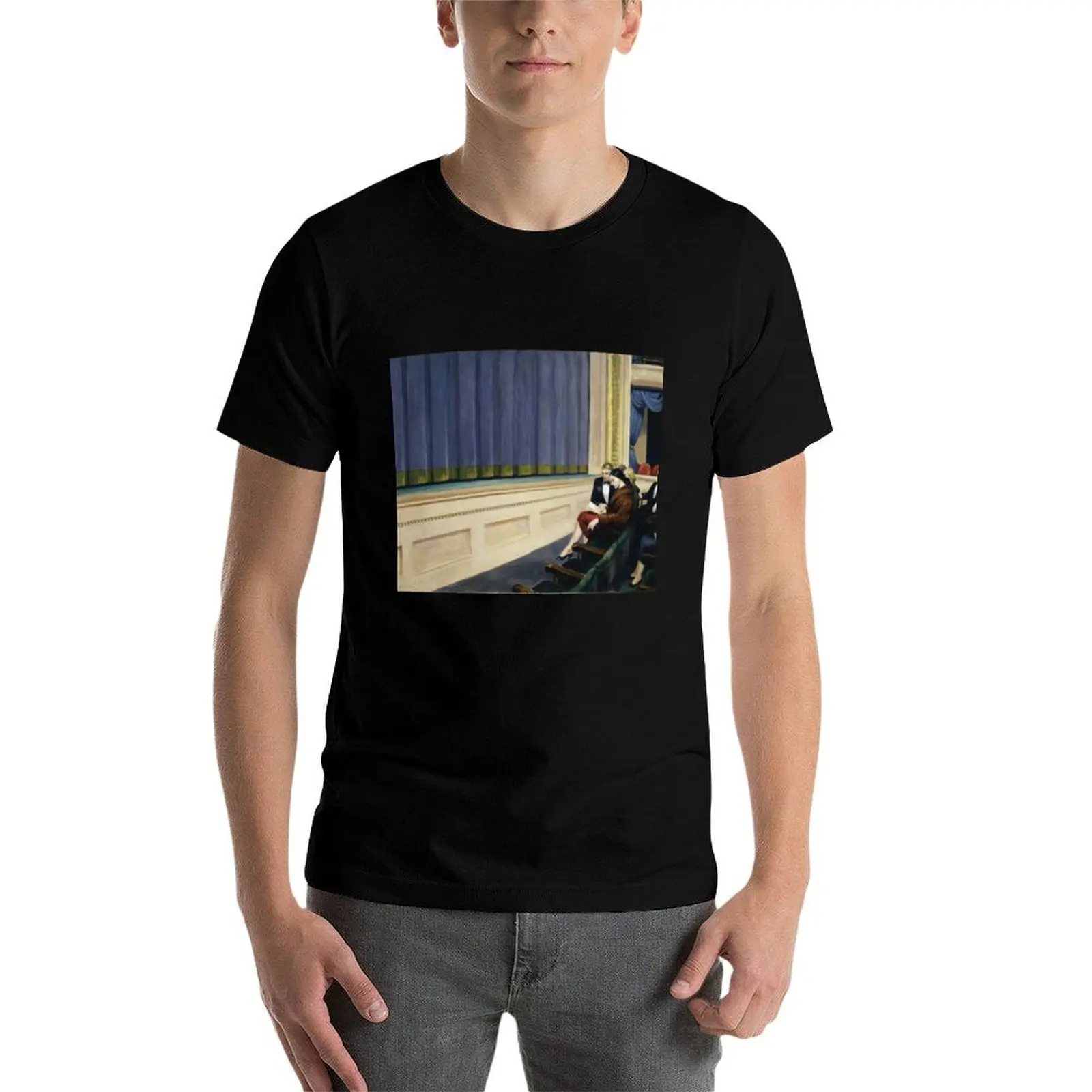 

Edward Hopper T-Shirt man t shirt designer t shirts for man cotton soft man tshirt T-Shirt
