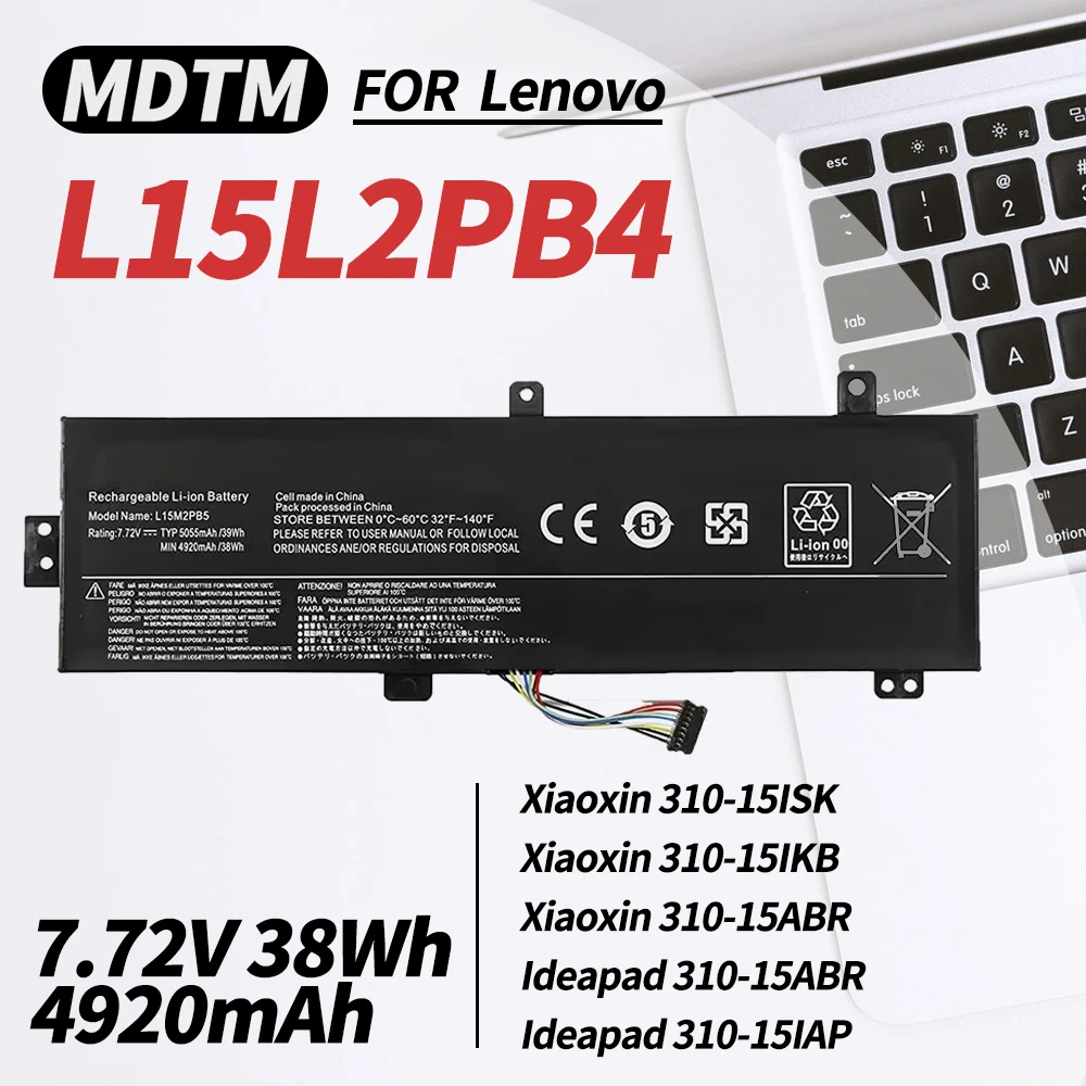 

L15L2PB4 L15L2PB5 L15C2PB5 L15M2PB5 L15M2PB3 Battery for Lenovo IdeaPad 510-15ISK 510-15IKB 310-15ABR 310-15IKB 310-15ISK Series