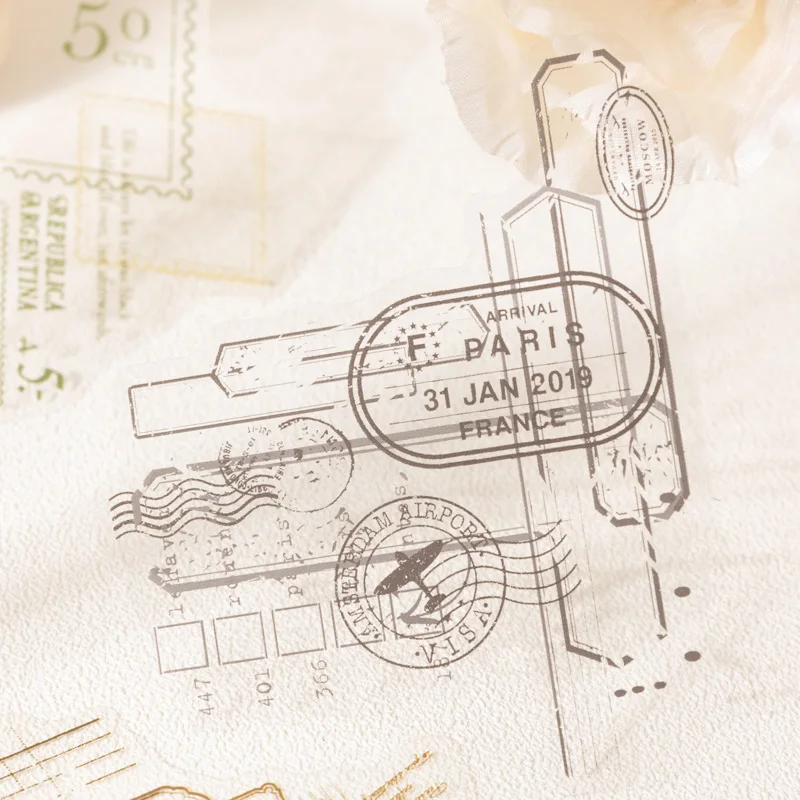 Card Lover 10 Pcs [Border Reverie Series] Border Collage  Stickers PET Sticker Paper Scrapbooking Material Scrapbook Kit