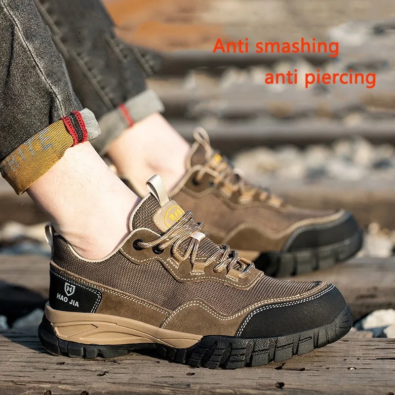 Summer Insulated 6kv Safety Shoes Steel Toe Men\'s Anti Impact Anti Puncture Wear-resistant Breathable Odor Resistant Sneakers