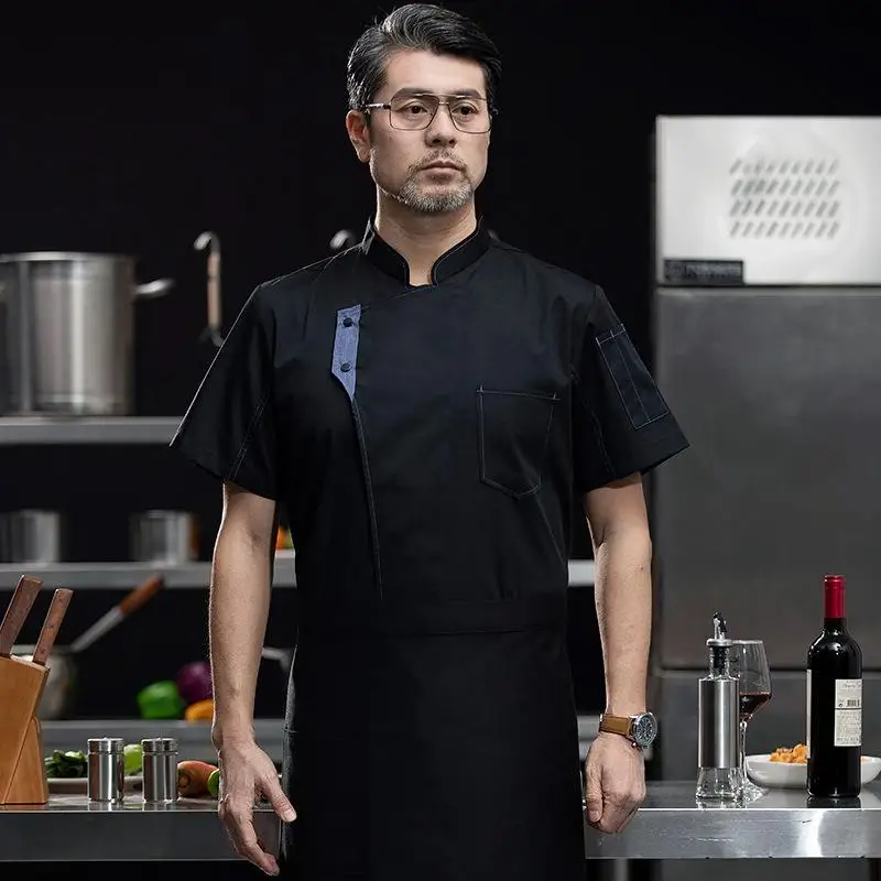 

Профессиональная кухонная куртка на заказ с печатью логотипа, персонализированным дизайном и узором, для ресторанов, кейтеринга, рабочая одежда, поварской халат