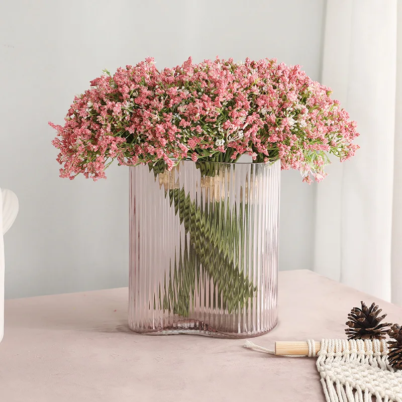16pcs Artificial Flowers White Gypsophila Wedding Bridal Bouquet Babysbreath Artificial Flowers For Vase Table Decoration Floral - view 2