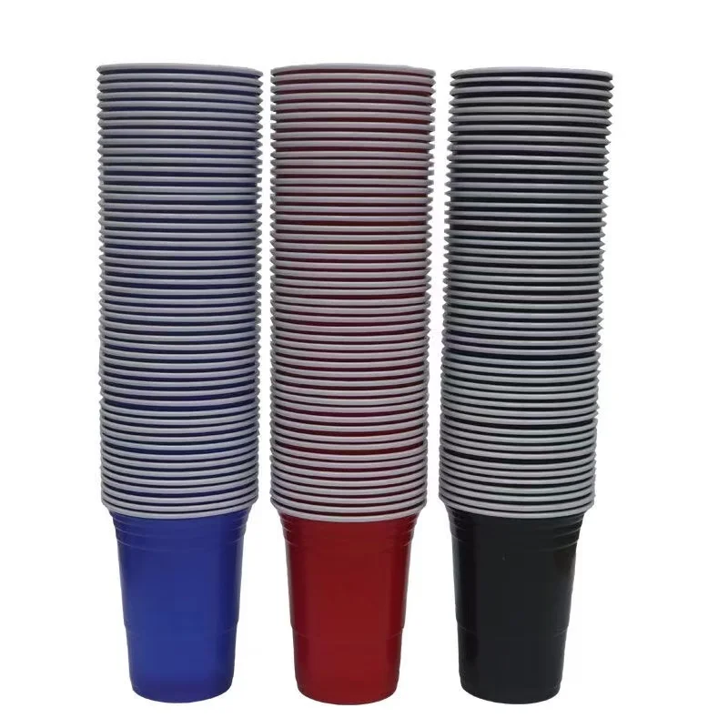 10 pz 500-55Ml bicchieri di plastica usa e getta ristorante stoviglie partito Beerpong gioco bere tazza Picnic Barbecue all'aperto Bar