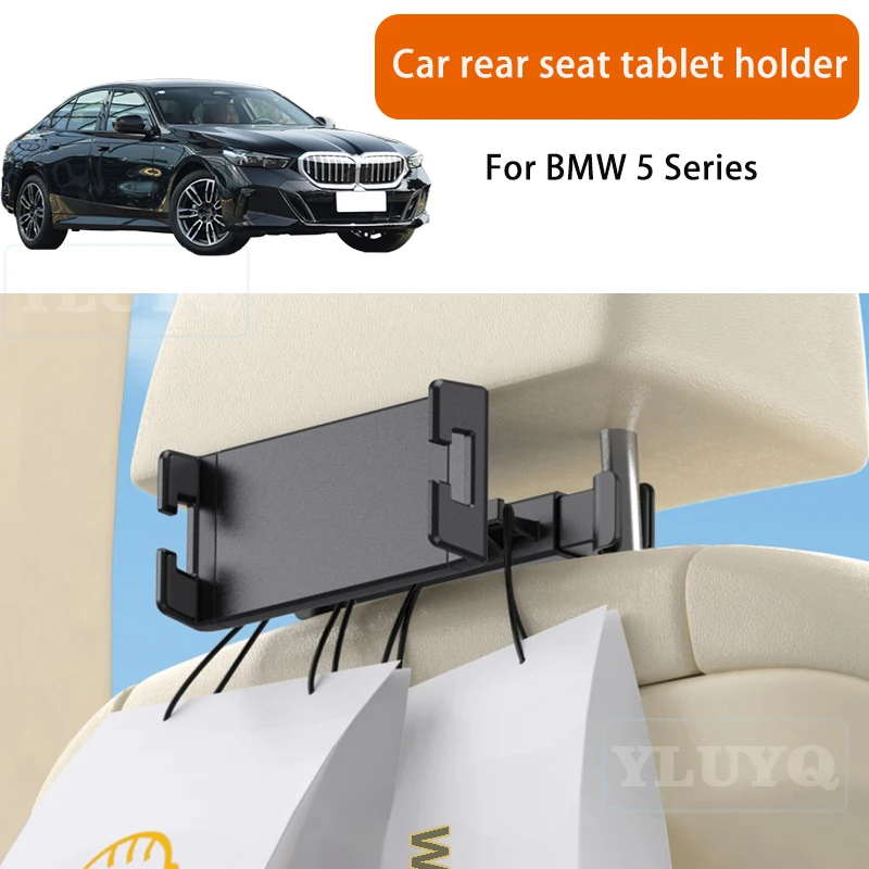 

For BMW 5 Series Car Tablet Holder Rear Seat Phone Mount Rotatable Car-Specific Modification Accessory