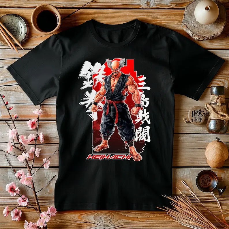 TEKKEN Heihachi Mishima Anime T Shirt | Men's Tekken Game Tee