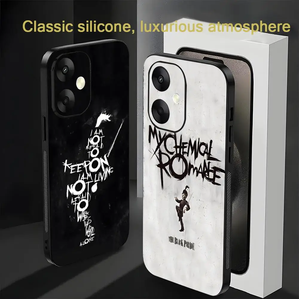 

My Chemical Romance Band Hot Phone Case For Xiaomi Redmi Note 13,12,11, 10 Pro Plus S, 5G, 12S, Luxury Soft Black Phone Cover