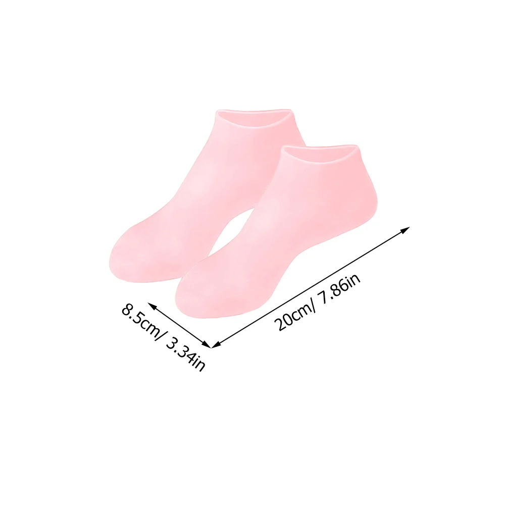 

3 Pairs Anti cracking Moisturizing Socks Women Sebs Foot Covers Heel Protection Reusable Washable