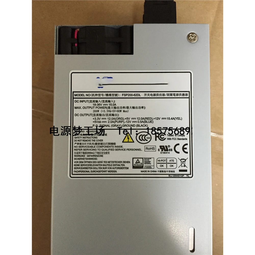 For 1Uflex DC Power Supply FSP200-61DL DC Input FSP200-62DL/ACE-4520C-RS