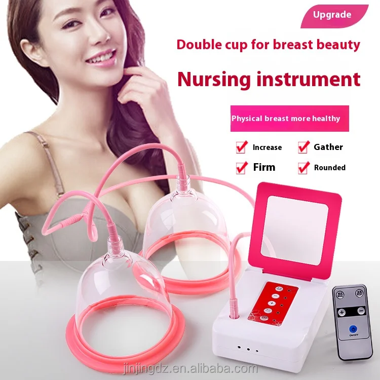 Professional Breast Enlargement Massage Machine Electric Beauty Breast Enhancer 2 Sizes Vacuum Chest Pump Design Suction 2 Cups