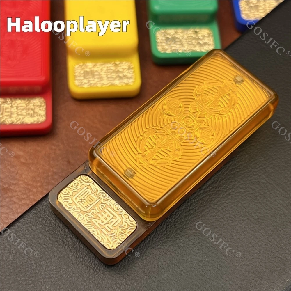 Halooplayer Haha Scale Machinery Carving Smooth Fidget Slider Stress Relief Toy Fidget Toys For Adults