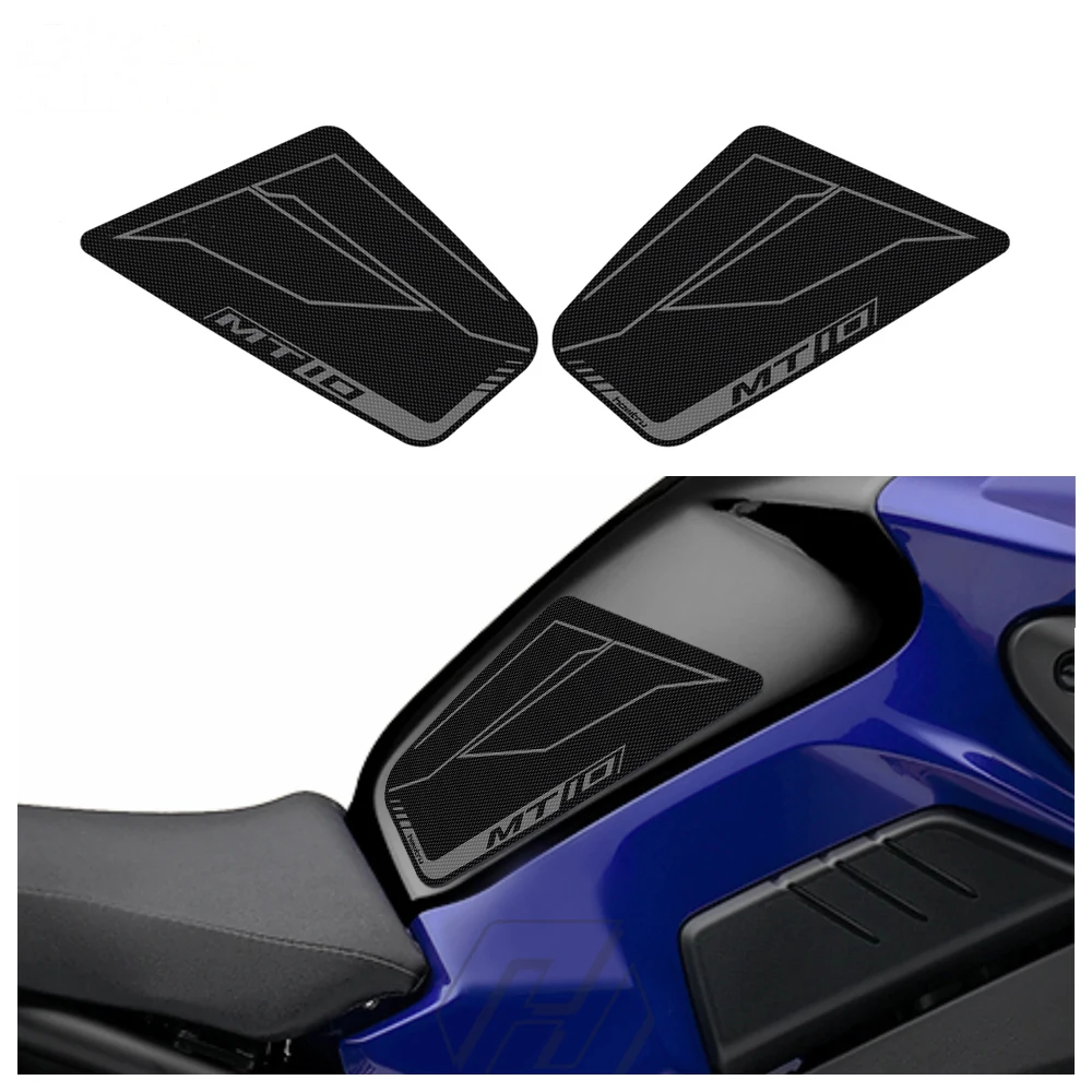 Motocicleta Side Tanque Pad Proteção, Joelho Grip Mats, Acessórios de etiqueta, Yamaha MT-10, MT10, 2016-2020