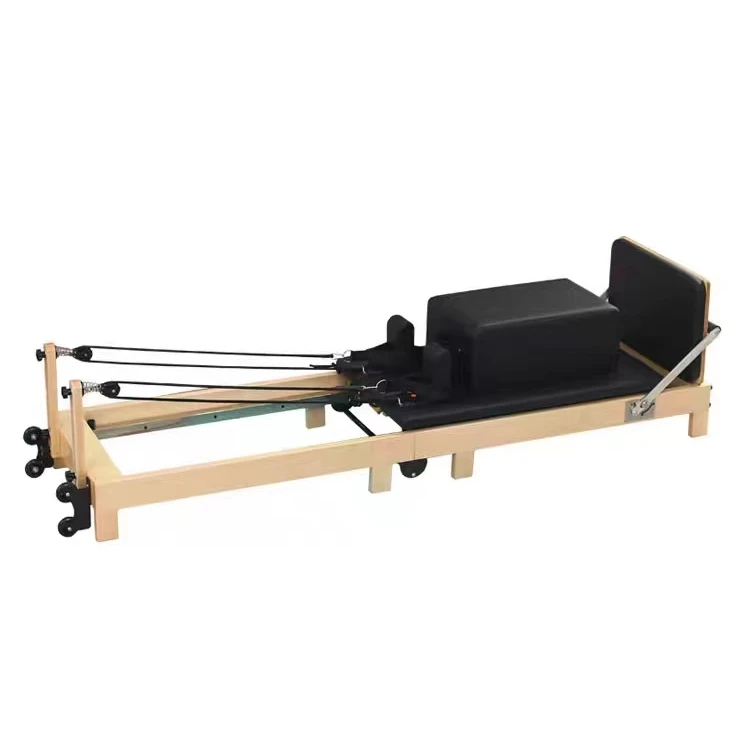 Pilates Reformer Folding Equipment Oak Maple Beech Wood Gym Fitness Machine Foldable Reformers Pilates