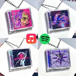 mini album keychains self-made mini CD small pendants high-appearance-value and creative NFC keychains backpack pendants DIY