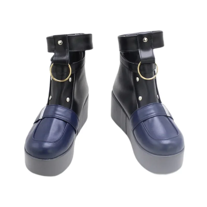 Spiel Blau Archiv Amau Ako Cosplay Schuhe Halloween Karneval Stiefel PU Schuhe Cosplay Requisiten Nach Maß