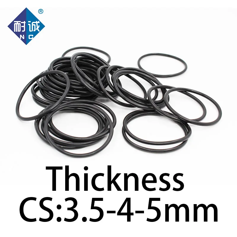 O-ring thickness 3.5/4/5mm CS fluororubber FKM sealing temperature resistant gasket rubber ring complete in specifications