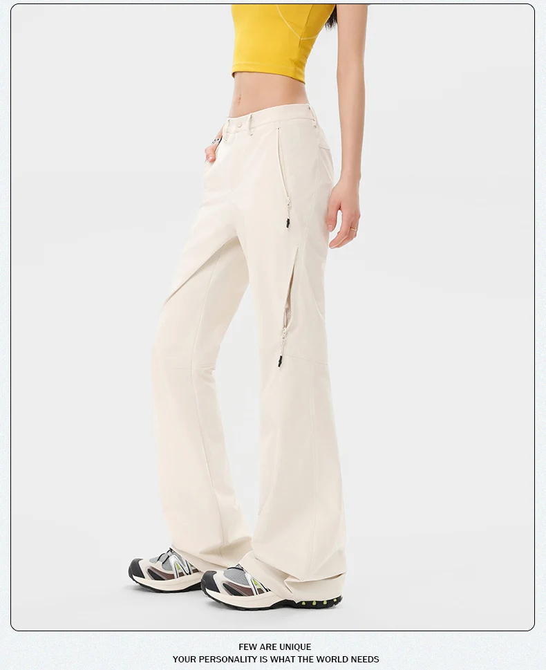 Damen-Freizeithose mit weitem Bein für Frühjahr/Sommer 2026 – Trendiges Slim-Fit Micro-Flare-Design für Jugendliche und Streetwear – Detail 8