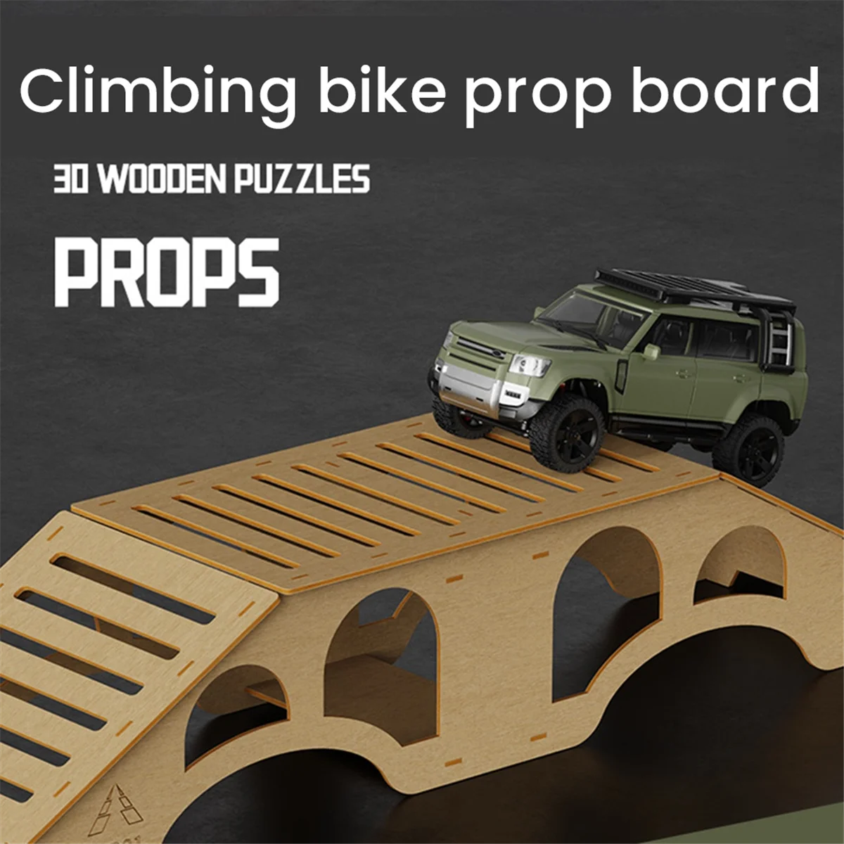 A17I Houten Simulatie Off-Road Obstakels voor 1/16 1/18 1/24 RC Crawler Model Auto Volwassen Kinderspeelgoed Montage Prop -PP03