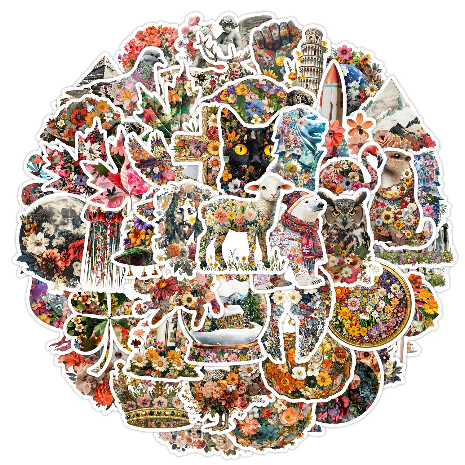 Рисунок 2 - креативные наклейки в мультяшном