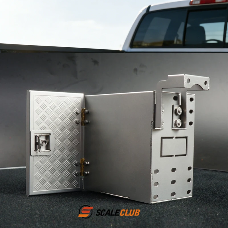 

SCALECLUB 1/14 RC Toy Truck Toolbox Equipment Box Width 27mm GJX27-TY-1 For Tamiya 1/14 Scale RC Truck Accessories DIY Parts