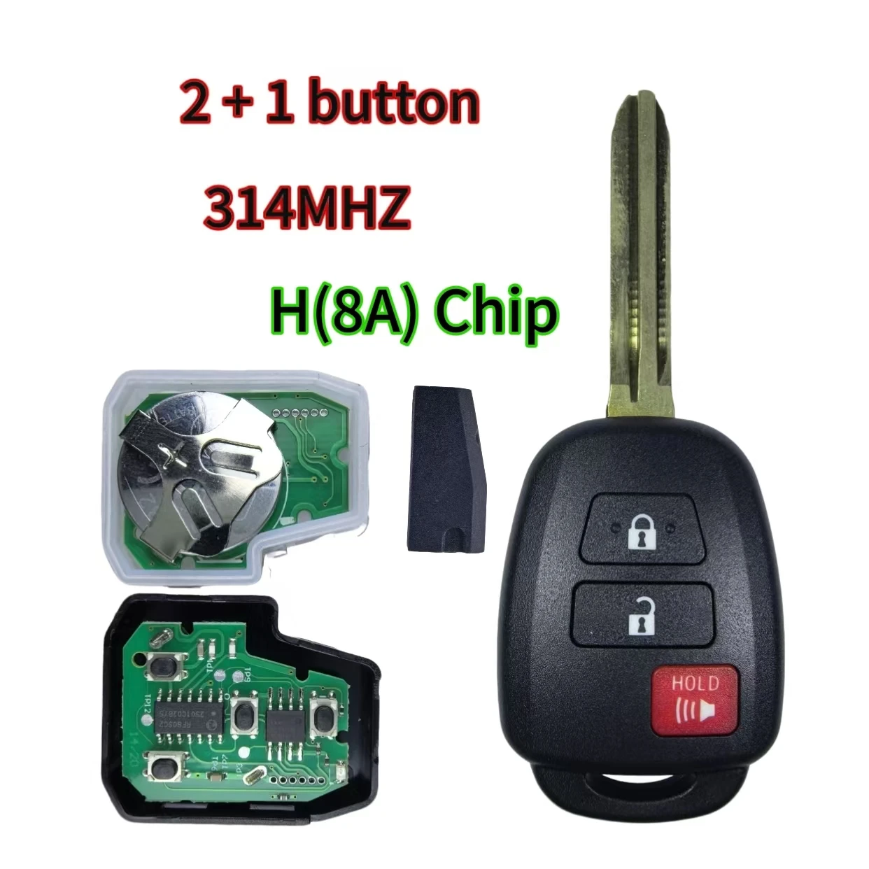 Jingxin HYQ12BEL/HYQ12BDM/HYQ12BDP 89070-02880 72G/H-8A Chip 314,3MHz Autoschlüssel/Gehäuse für Toyota Camry Corolla 2012-2017 – Detail 11