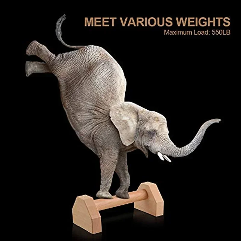 Push-up Stand Wood Pushup Bars Non-Slip Exercise Parallettes Handle Stands Calisthenics Fitness Equipment Home Strength Training