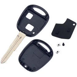 2 Buttons Smart Remote Key Shell Cover Fob Car Key Case for TOYOTA Prado Tarago Camry Corolla Rav 4 Avensis Echo Car Replacement