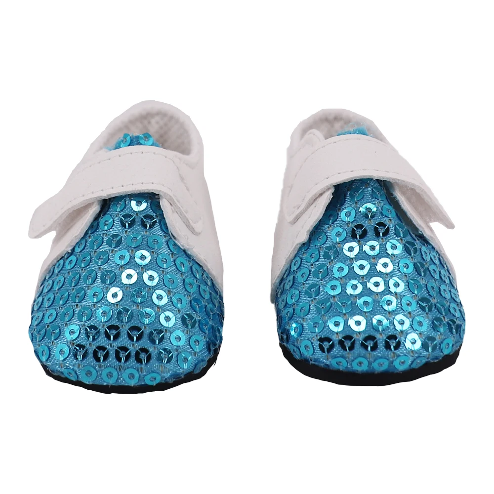 รองเท้าตุ๊กตา 7 ซม. รองเท้าหนังหลากหลายสไตล์ รองเท้าน่ารักสำหรับใส่ทุกวัน สำหรับตุ๊กตาสาวอเมริกันขนาด 18 นิ้ว และตุ๊กตาเด็กทารกขนาด 43 ซม. อุปกรณ์เสริมตุ๊กตา ของเล่นเด็กผู้หญิง