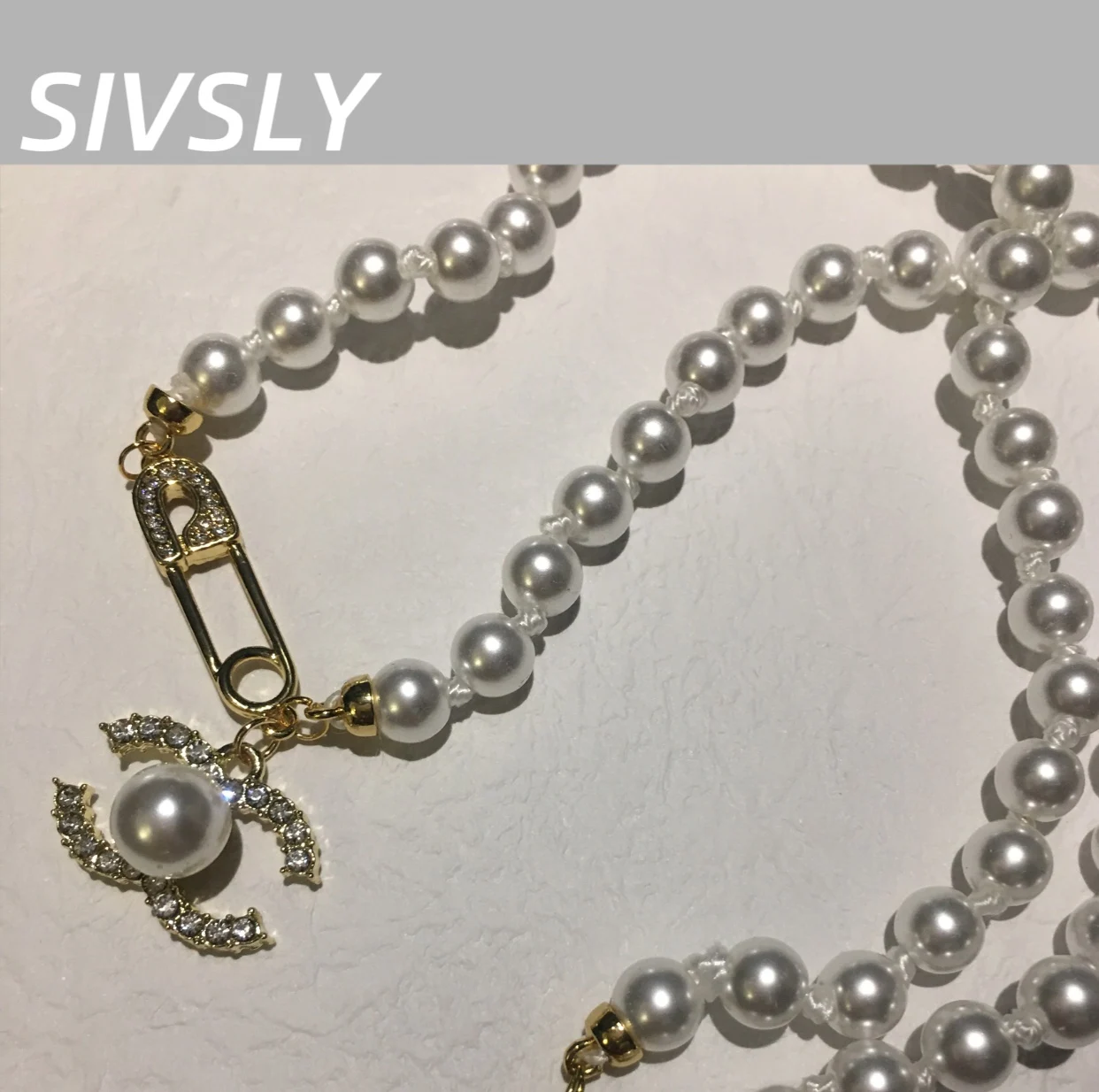 

New hot-selling hot item 48cm sweet, unique, luxurious design, pearl necklace, high-grade pendant jewelry
