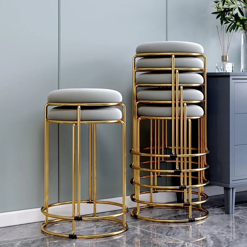 Light luxury stool home modern simple Internet celebrity round stool