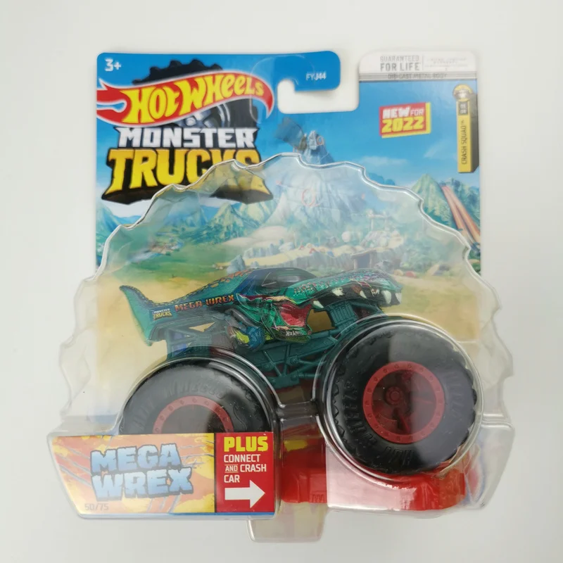 Hot Wheels-Modèles de voitures en alliage moulé sous pression, Buzz, Year, Tiger, Bone Shaker, Mega, Wrex, Jurassic, FYJ44, Monster Trucks, Renforcement, 1:64, 2022