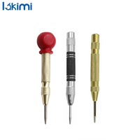 Steel Automatic Spring Loaded Center Punch - Hole Pin Hand Tool for Carpenter Self Marking Dent Marker and Metal Puncher LA-AA33