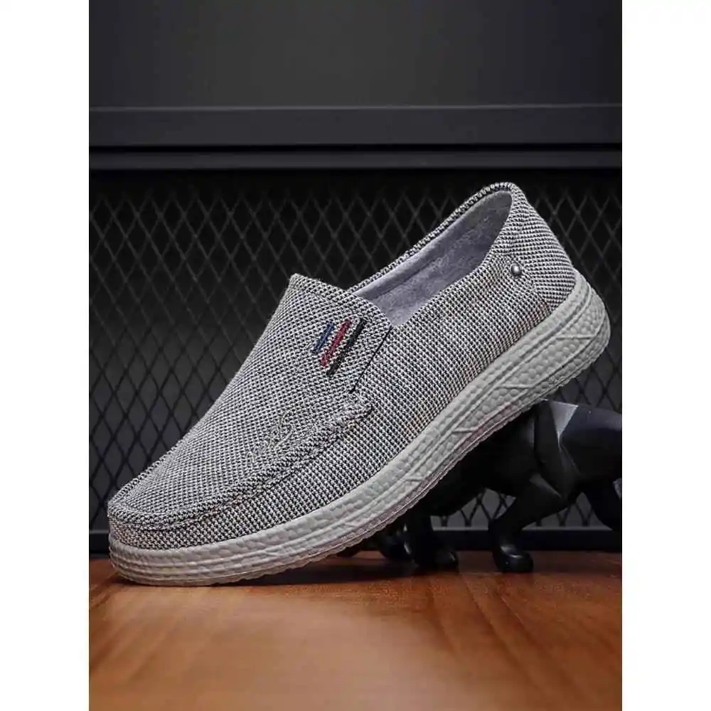 

Мужские тканевые туфли из Пекина: удобные, дышащие, повседневные, легкие, с мягкой подошвой, в стиле «папины туфли», легко надевать, для весенне-осеннего сезона