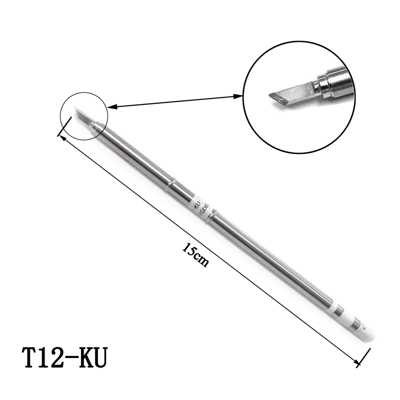 Imagem -05 - Soldagem de Solda Picadas T12 Series Iron Tip T12-k ku kf para Hakko Solda Pcs