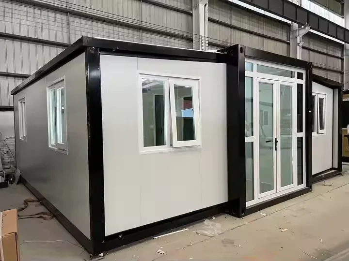 鉄骨構造20フィート拡張可能コンテナハウス40フィートホテル小型住宅オフィスハウス