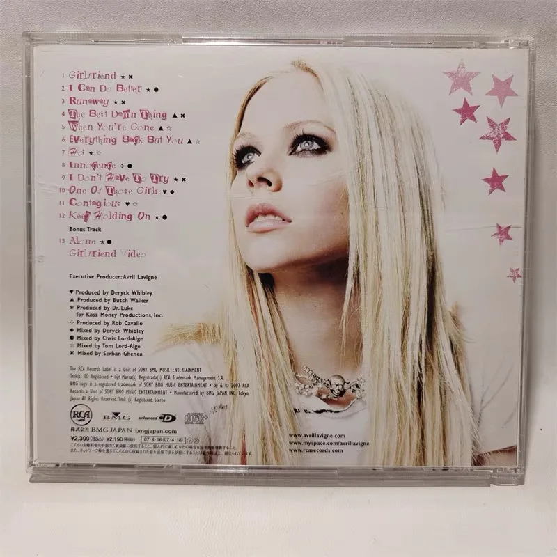 Power Pop Avril Lavigne Music CD The Best Damn Thing Album Girlfriend Music Record Cosplay Walkman Car Party Soundtracks Box