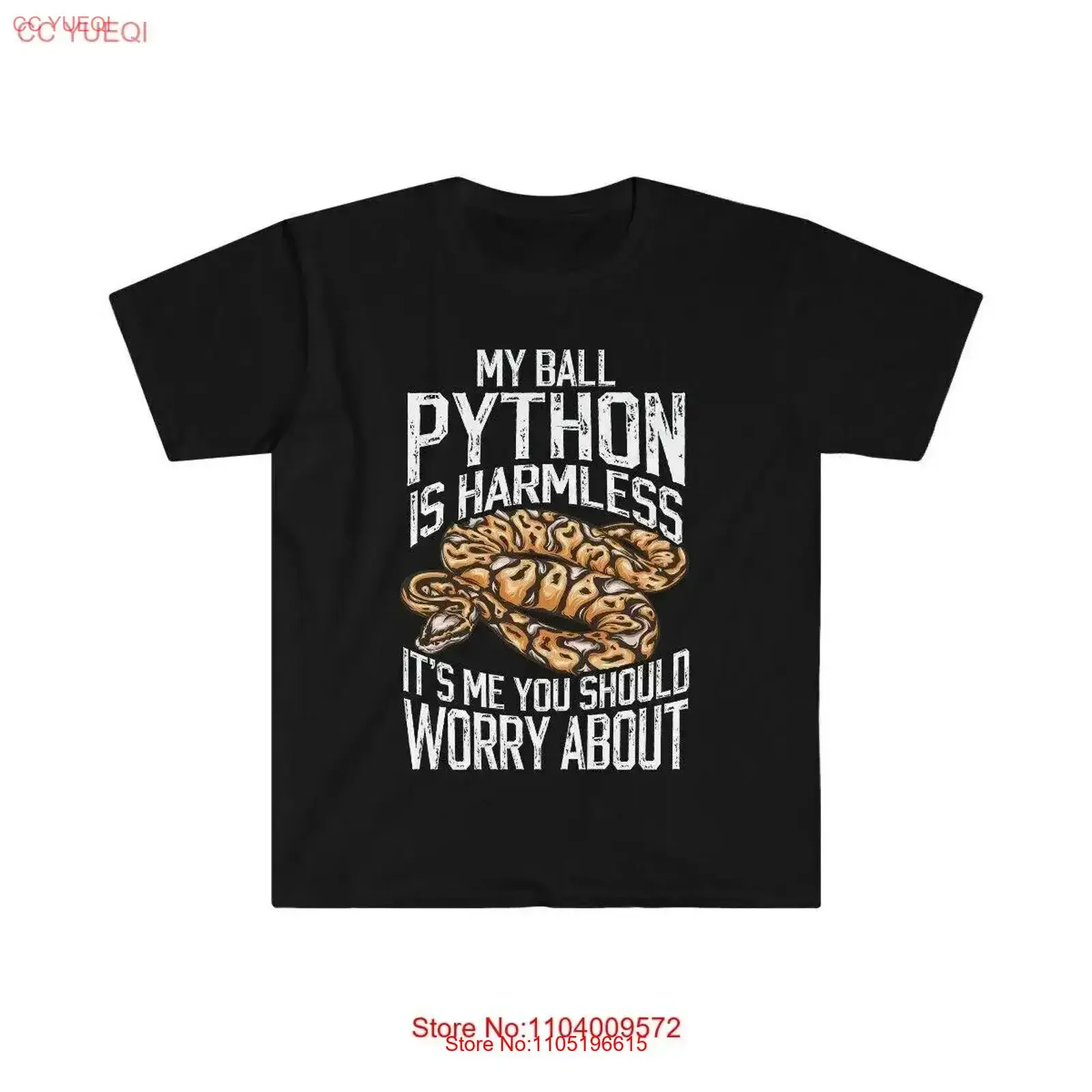 My Ball Python Is Harmless Snake Reptile T Shirt vintage Washed streetwear Soft fashion Stylish Breathable