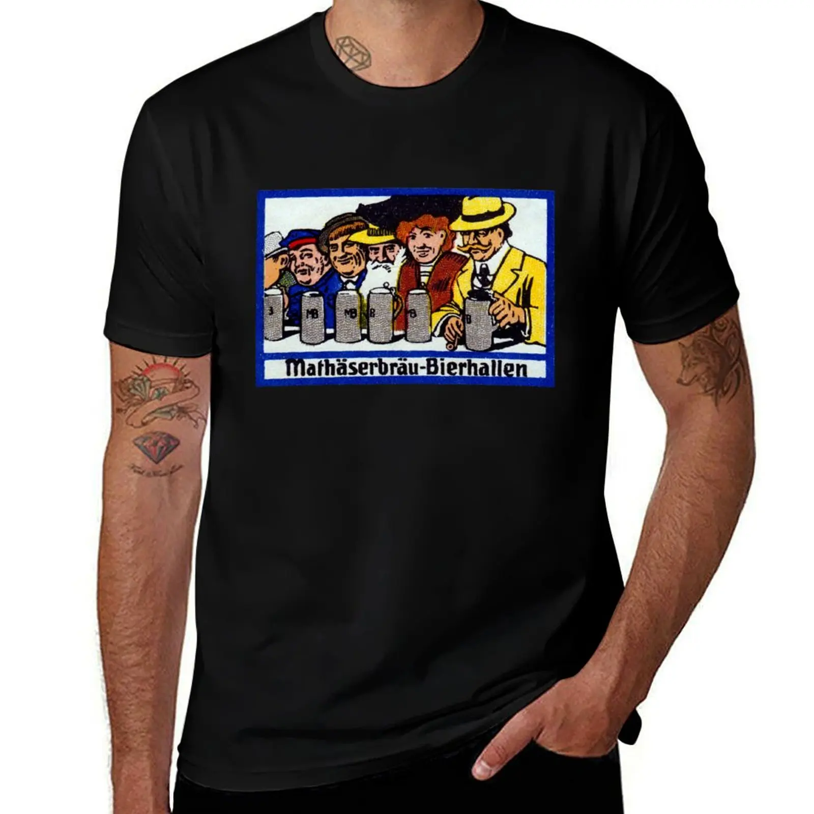 1905 Berlin Beer Hall T-Shirt Plus Size Gym Sports T-Shirt