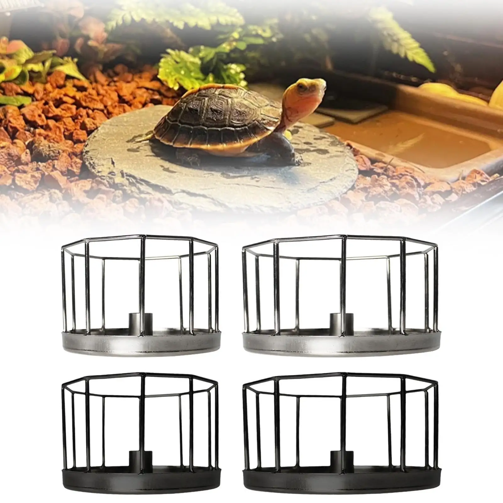 

Pet Reptile Feeder Bowl Tortoise Water Dish for Hamsters Tortoise Mice