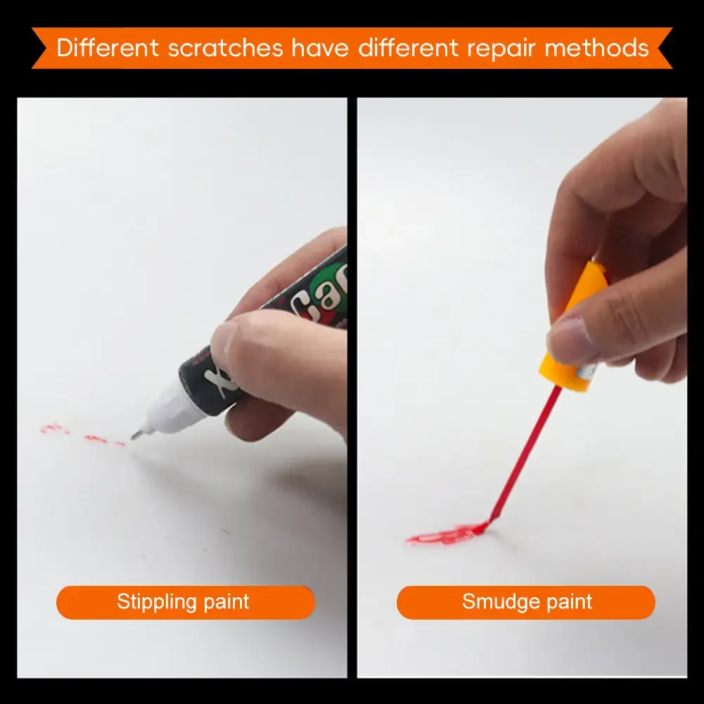 Pincel de pintura para reparación de arañazos de coche, varios colores, incluido para superficie de pintura de reparación de grafiti y retoque de arañazos