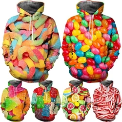 Fashion 3D Print Candy Snack Bag Sugar Fashion Casual Hoodies Sweatshirts For Men Women Kids Long Sleeve Pullover Hoodie Hooded