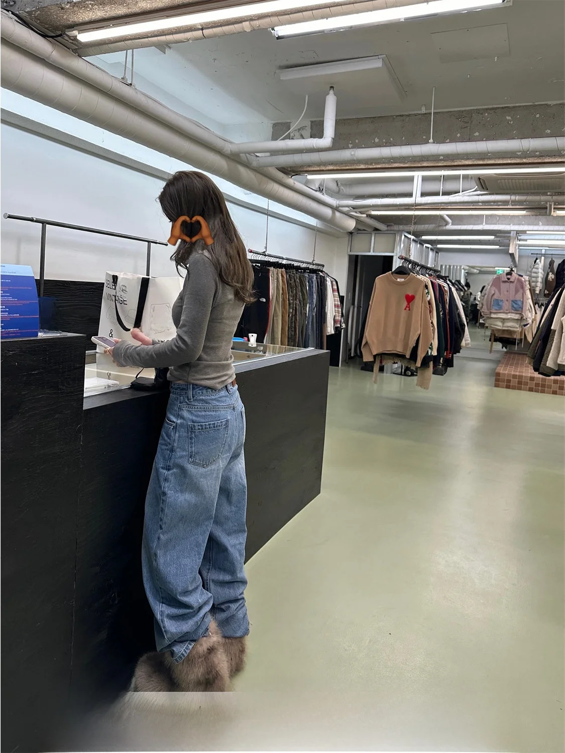 

Blue Casual Wide Leg Jeans Women's Loose Fit High Waist Long Pants D YANGJUN Winter New Style Versatile Cotton Denim