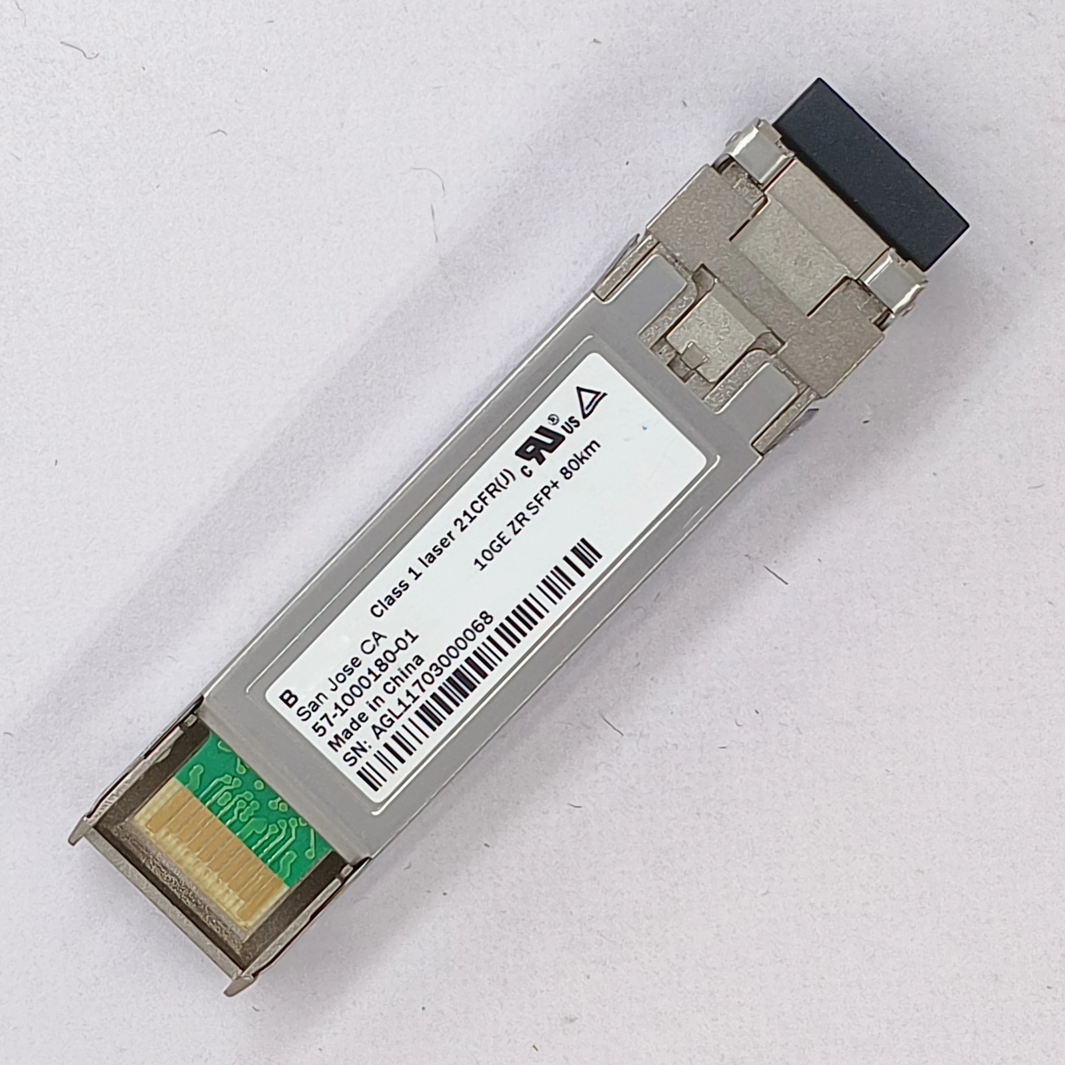 Genuine For Brocade  57-1000180-01 10GE ZR SFP+ 80km SMF Duplex LC Refurbished Optical Module