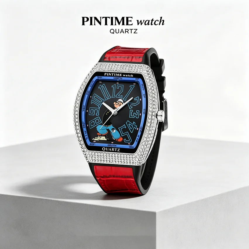 fashion-men's-iced-out-moissanite-diamond-quartz-watch-waterproof-analog-wristwatch-with-shiny-leather-band
