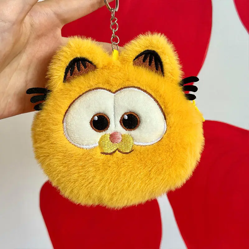 Kawaii Garfield محفظة نسائية للعملات المعدنية المحفظة الإبداعية الكرتون ألعاب من القطيفة حقيبة المفاتيح أنيمي الأجهزة الطرفية هدايا عيد ميلاد للبنين والبنات
