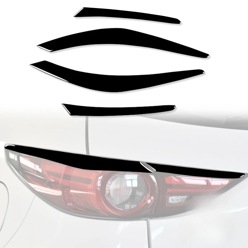 

Suitable for 12-17 Mazda CX5 Big Eye Light Eyebrow Piano Black car modification decoration bright black car interior