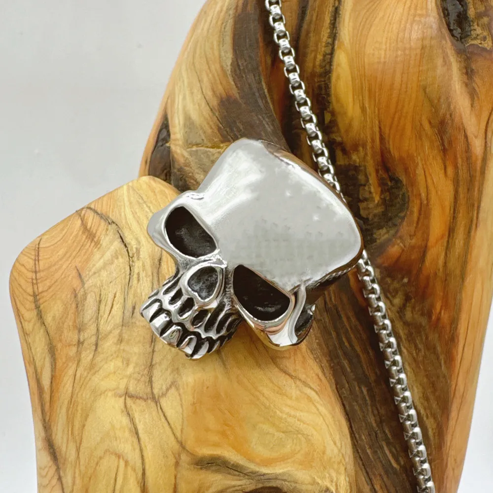 Biker Skull Ring 316L Stainless Steel Jewelry Street Party Punk Men Fashion Ring